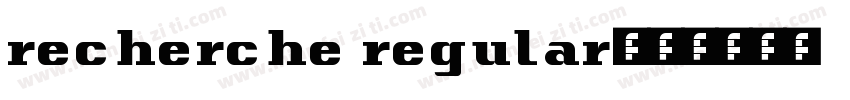 recherche regular字体转换